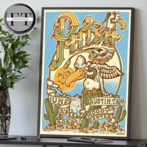 Phish Dry Goods At Moody Center In Austin TX On June 27-28 2025 Home Decor Poster Canvas