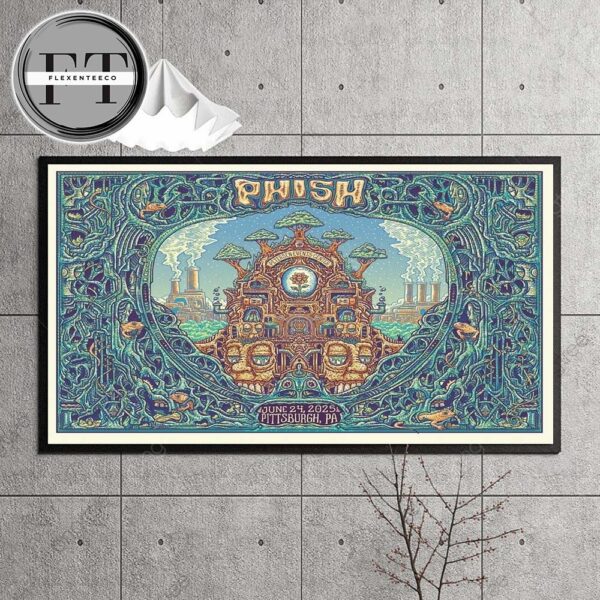 Phish Dry Goods At Pittsburgh PA On June 24 2025 Home Decor Poster Canvas