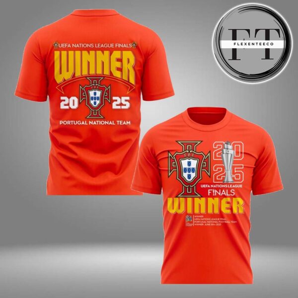 Portugal Claim Second UEFA Nations League Trophy In 2025 Edition Two Sided Unisex T-Shirt