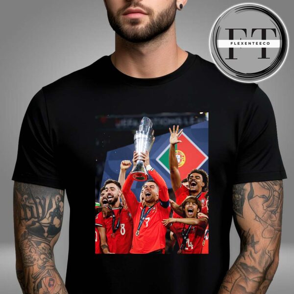 Portugal Claim Second UEFA Nations League Trophy In 2025 Edition Unisex T-Shirt