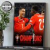 Portugal Win Nations League 2025 Second Time’s A Charm Home Decor Poster Canvas