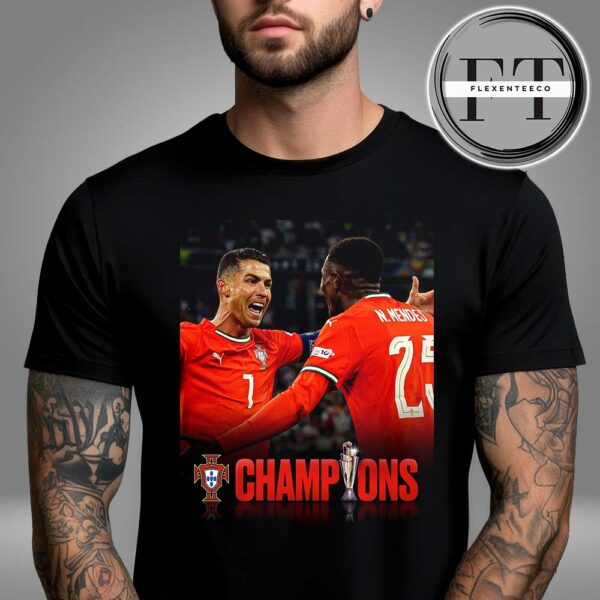 Portugal Win Nations League 2025 Second Time’s A Charm Unisex T-Shirt