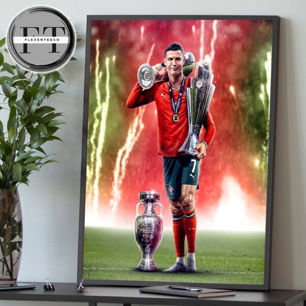 Portugal Win UEFA Nations League 2025 In Germany After Ronaldo 3 Trophies Home Decor Poster Canvas