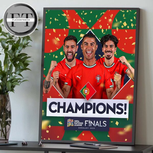Portugal Win UEFA Nations League 2025 In Germany For The Second Time Home Decor Poster Canvas