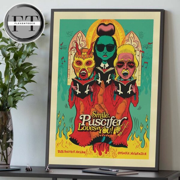 Puscifer Sessanta V2.0 At Baxster Arena In Omaha NE On June 3 2025 Home Decor Poster Canvas