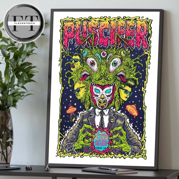Puscifer Sessanta V2.0 At White River Amphitheatre In Auburn Washington On June 7 2025 Home Decor Poster Canvas