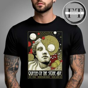 Queens Of The Stone Age At Huntington Bank Pavilion In Chicago Illinois USA On June 21 2025 Unisex T-Shirt