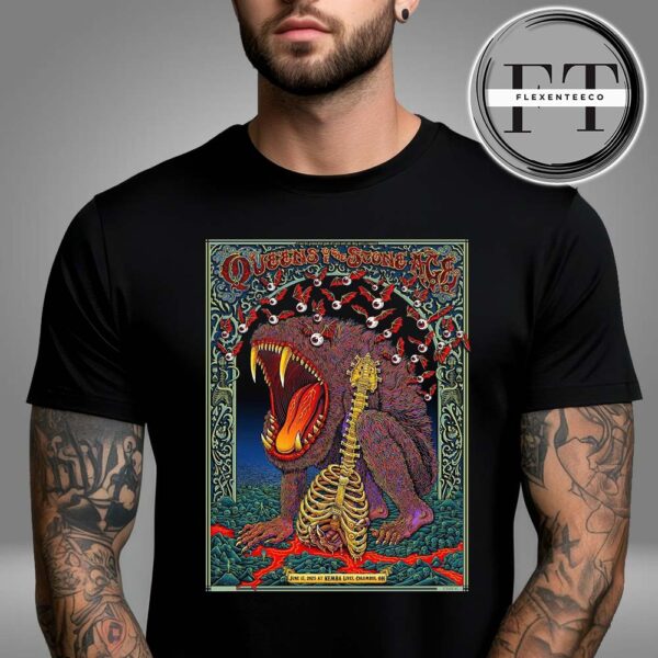 Queens Of The Stone Age At Kemba Lives In Columbus OH On June 17 2025 Unisex T-Shirt