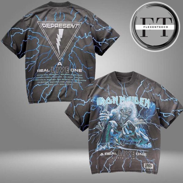 Represent X Iron Maiden A Real Live One T-Shirt All Over Print Shirt