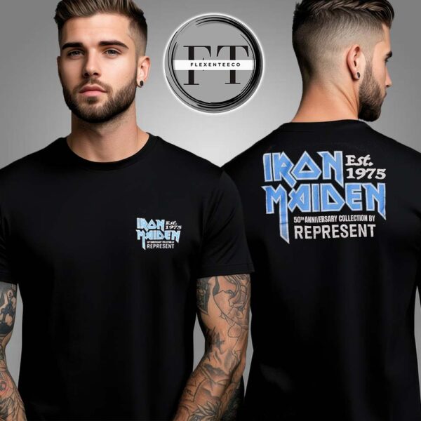 Represent X Iron Maiden Anniversary T-Shirt Two Sided Unisex T-Shirt