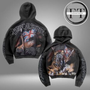 Represent X Iron Maiden Steed Hoodie All Over Print Shirt