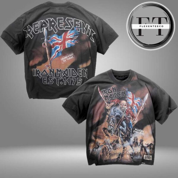 Represent X Iron Maiden Steed T-Shirt All Over Print Shirt