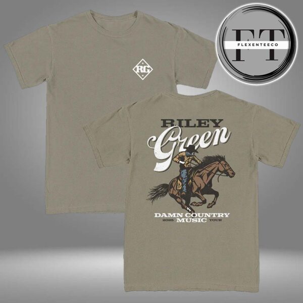 Riley Green Cowboy DCM Tour Two Sided Unisex T-Shirt
