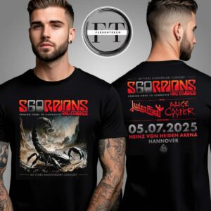 Scorpions Coming Home To Hannover 2025 Two Sided Unisex T-Shirt