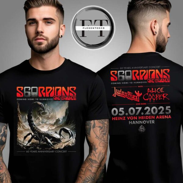 Scorpions Coming Home To Hannover 2025 Two Sided Unisex T-Shirt
