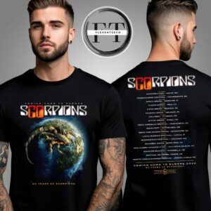 Scorpions European Tour 2025 Planet Rock Two Sided Unisex T-Shirt