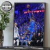 Shai Gilgeous-Alexander From Oklahoma City Thunder 2025 NBA Finals Game Frames Home Decor Poster Canvas