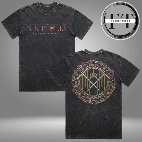 Sleep Token Even In Arcadia Ruins Stonewash Two Sided Washed T-Shirt