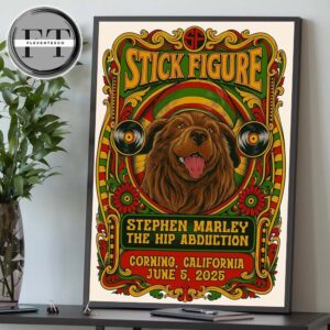 Stick Figure At Stephen Marley The Hip Abduction In Corning California On June 5 2025 Home Decor Poster Canvas