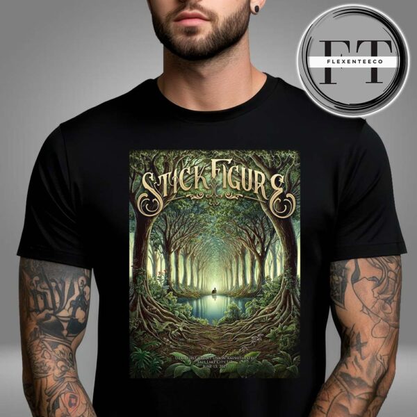 Stick Figure At Utah First Credit Union Amphitheatre In Salt Lake City On June 15 2025 Unisex T-Shirt
