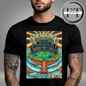 Stick Figure Huntington Bank Pavilion At Northerly Island In Chicago IL On June 18 2025 Unsiex T-Shirt