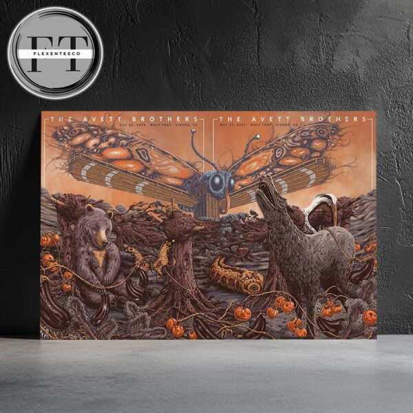 The Avett Brothers At Wolf Trap In Vienna VA On May 30 And May 31 2025 Home Decor Poster Canvas