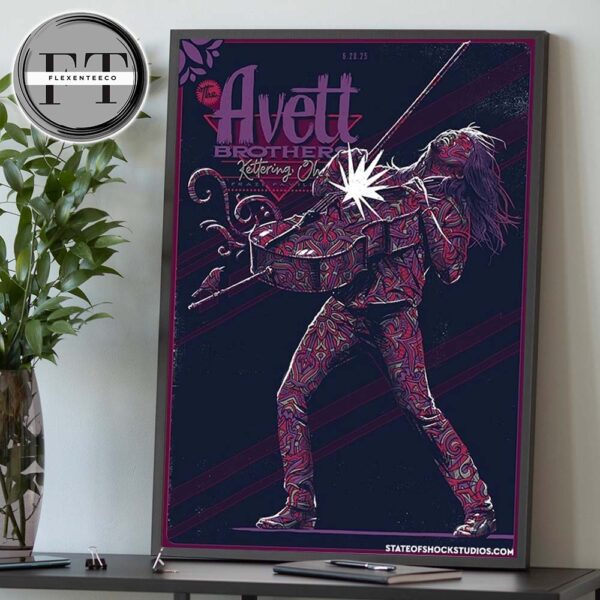 The Avett Brothers Concert In Kettering OH On June 28 2025 Home Decor Poster Canvas