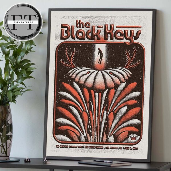 The Black Keys No Rain No Flowers Tour At The Greek Theatre In Los Angeles CA On June 3 2025 Home Decor Poster Canvas