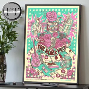 The Black Keys No Rain No Flowers Tour Live In Wilmington NC On June 11 2025 Home Decor Poster Canvas