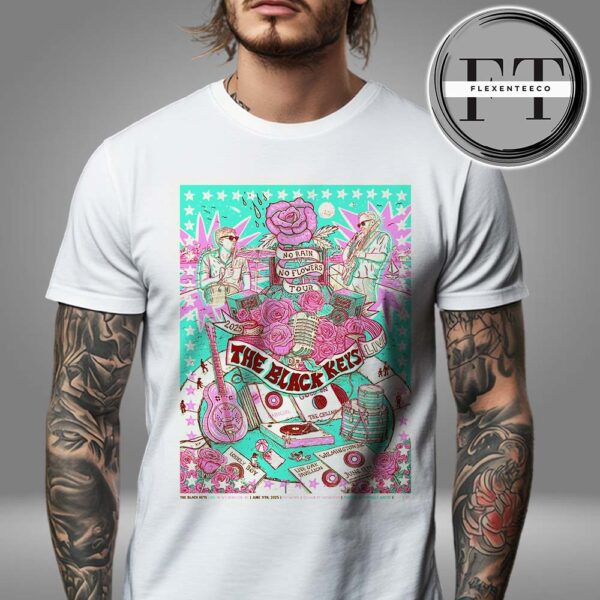 The Black Keys No Rain No Flowers Tour Live In Wilmington NC On June 11 2025 Unisex T-Shirt