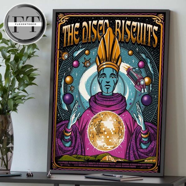 The Disco Biscuits Poster For Shows Celebrating 30 Years Schedule Home Decor Poster Canvas