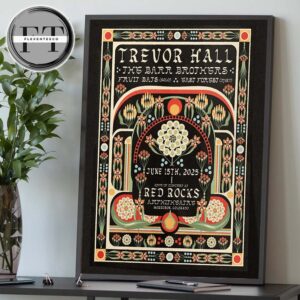 Trevor Hall Live In Concert At Red Rocks Amphitheatre In Morrison Colorado On June 15 2025 Home Decor Poster Canvas