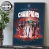 Victory For Paris Saint Germant In The 2025 UEFA Champions League Final Home Decor Poster Canvas