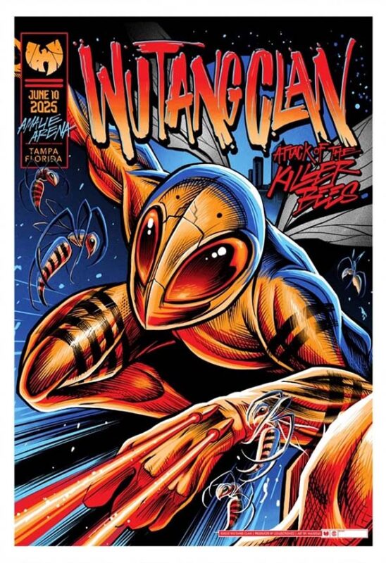 Wu Tang Clan At Amalie Arena In Tampa Florida On June 10 2025 Attack Of The Killer Bees Home Decor Poster Canvas