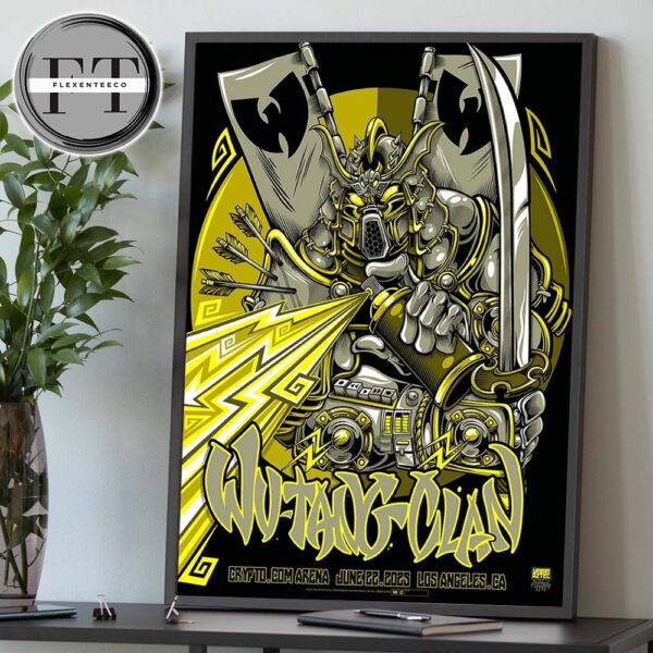 Wu Tang Clan At Crypto.com Arena In Los Angeles CA On June 22 2025 Home Decor Poster Canvas