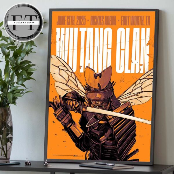 Wu Tang Clan At Dickies Arena In Fort Worth TX On June 13 2025 Home Decor Poster Canvas