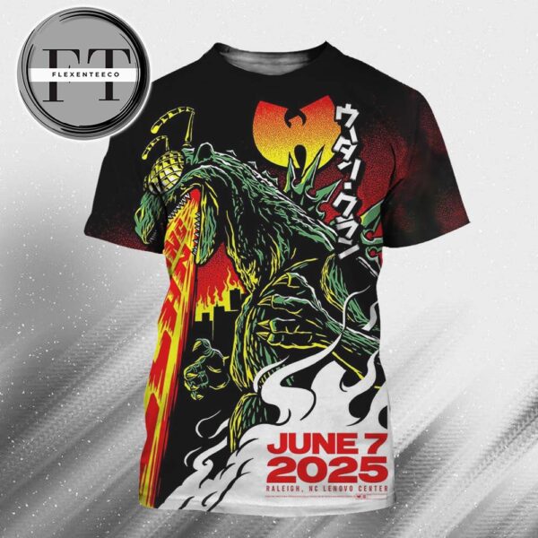 Wu Tang Clan At NC Lenovo Center In Raleigh On June 7 2025 All Over Print Shirt