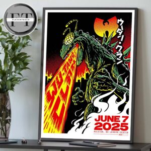Wu Tang Clan At NC Lenovo Center In Raleigh On June 7 2025 Home Decor Poster Canvas