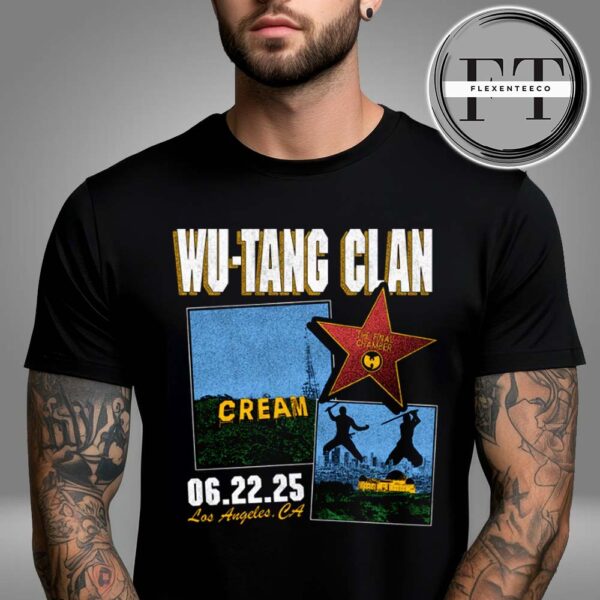 Wu Tang Clan June 22 2025 Crypto Com Arena Los Angeles CA Exclusive Tee Limited Edition Unisex T-Shirt