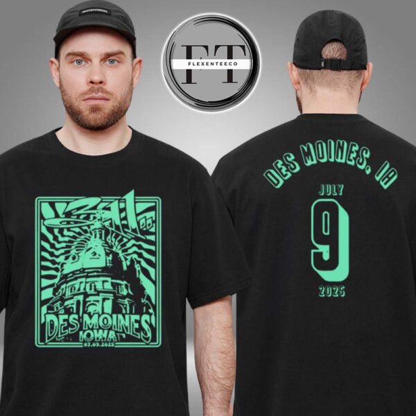 311 Band At Des Moines IA On July 9 2025 Two Sided Unisex T-Shirt
