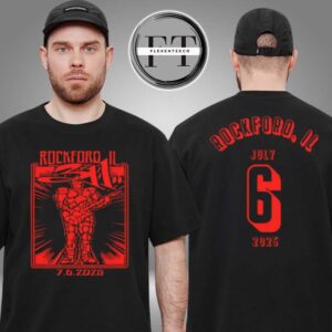 311 Band At Hard Rock Casino In Rockford IL On July 6th 2025 Two Sided Unisex T-Shirt