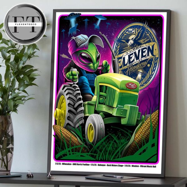 311 Band Show At BMO Pavilion In Milwaukee WI On July 03 2025 Home Decor Poster Canvas