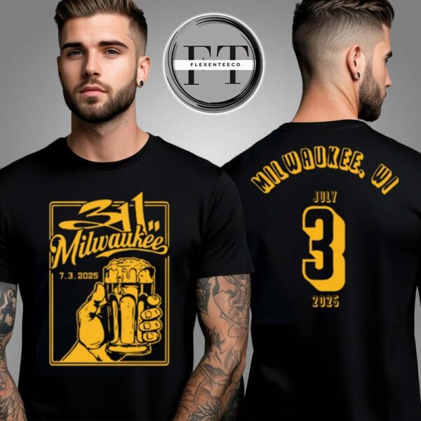 311 Show At BMO Pavilion In Milwaukee WI On July 03 2025 Two Sided Unisex T-Shirt