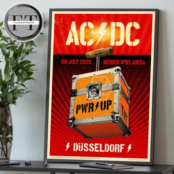 AC DC At Merkur Spiel Arena In Dusseldorf On July 8 2025 Home Decor Poster Canvas