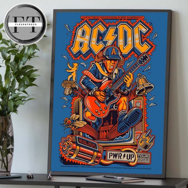 AC DC PWR Up Tour 2025 Live At The Olympiastadion In Berlin Germany On June 30 2025 Home Decor Poster Canvas