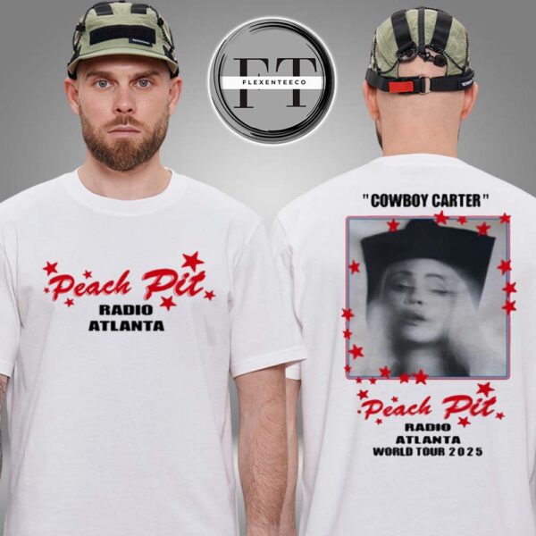 Beyonce Cowboy Carter Tour Atlanta Peach Pit Exclusive New Merch Two Sided Unisex T-Shirt