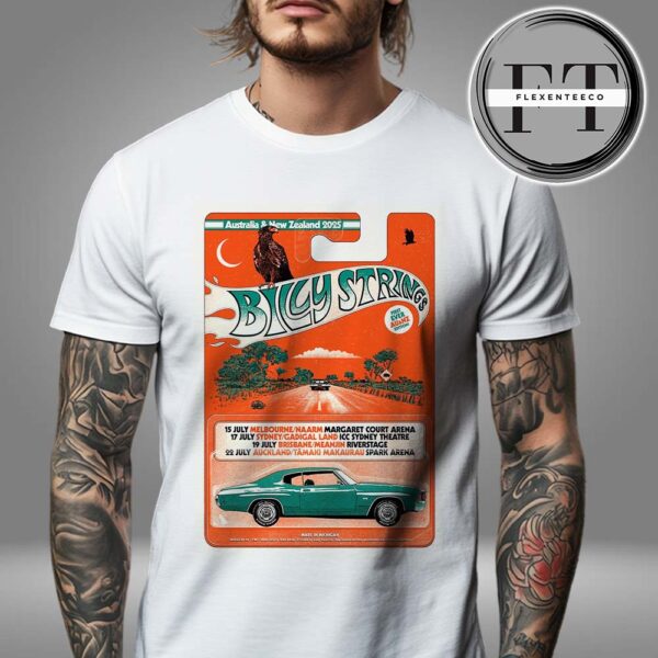 Billy Strings 2025 Tour Australia & New Zealand Schedule Unisex T-Shirt