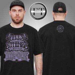 Billy Strings Exclusive Merchandise 2025 Tour Australia & New Zealand Tour List Schedule Two Sided Unisex T-Shirt