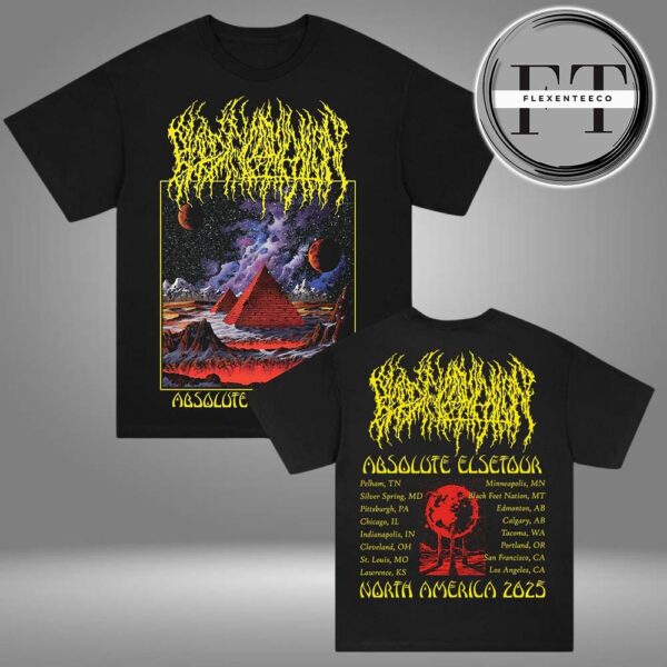 Blood Incantation Absolute Elsewhere Summer 2025 Tour Two Sided Unisex T-Shirt