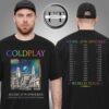 Coldplay Boston Music Of The Spheres Limited Edition Tour Two Sided Unsiex T-Shirt